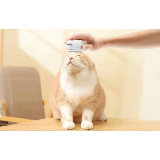 Rojeco macskagőzkefe masszázs funkcióval (fehér) - 5