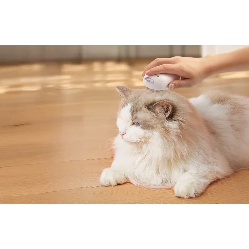 Rojeco macskagőzkefe masszázs funkcióval (fehér) - 7