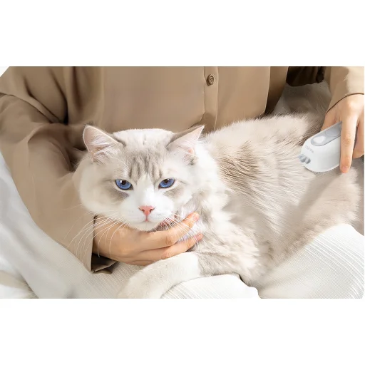 Rojeco macskagőzkefe masszázs funkcióval (fehér) - 8