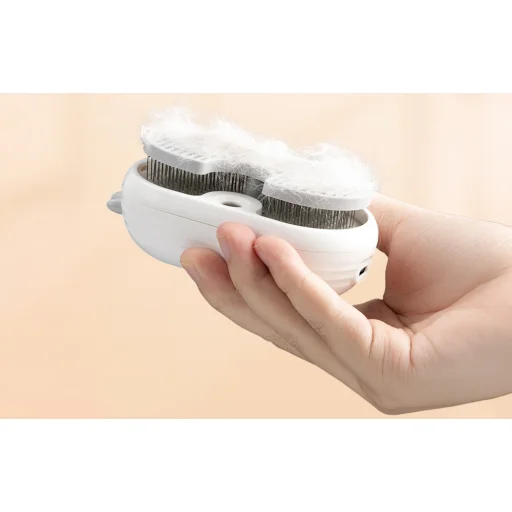 Rojeco macskagőzkefe masszázs funkcióval (fehér) - 9