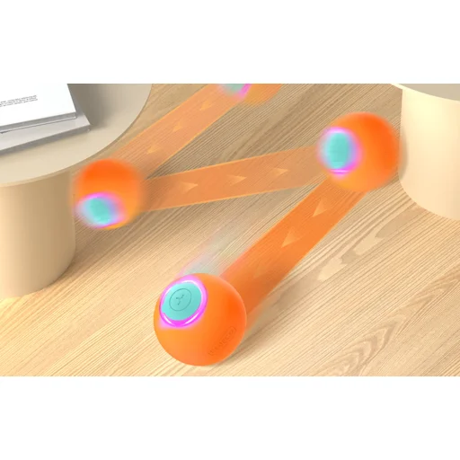 Rojeco Interaktív Macskajáték Labda (narancs) - 5