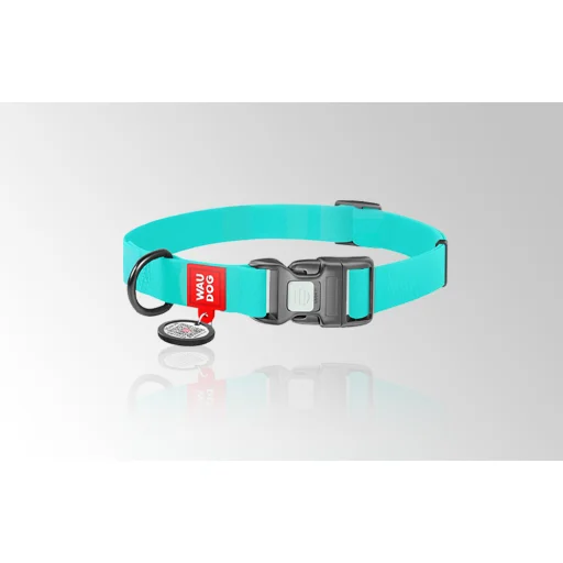 Vízálló világító kutyanyakörv QR útlevéllel WAUDOG 40 mm széles, 46-70 cm hosszú - 5