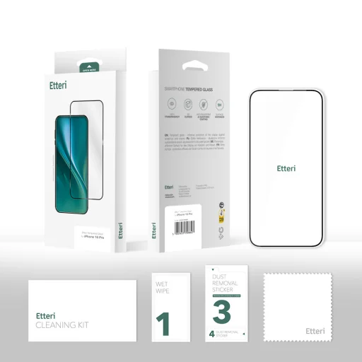 Etteri edzett üveg 9D Samsung Galaxy A16 4G / A16 5G üvegfólia - 4