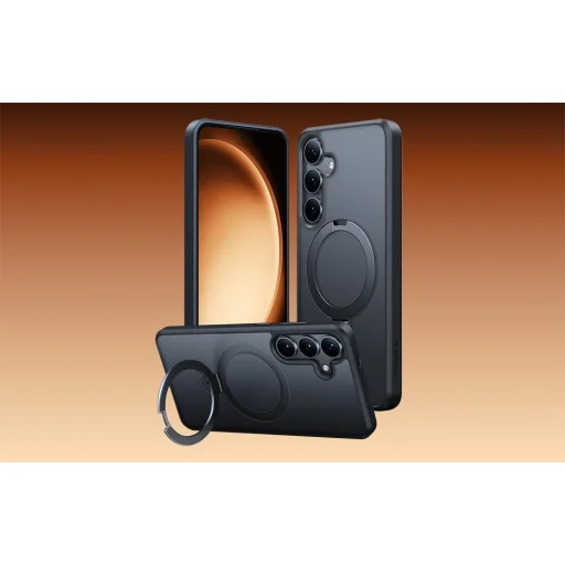 Torras Ostand sorozatú tok Samsung Galaxy S25 (Fekete) - 6