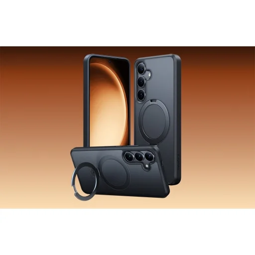 TORRAS Ostand Spin Samsung Galaxy S25 Plus tok (fekete) tok - 4