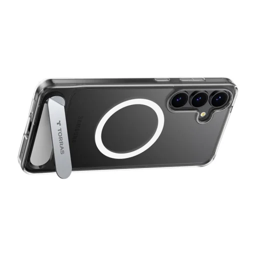 Torras Pstand Series telefontok Samsung Galaxy S25 Plus (Átlátszó) tok - 2