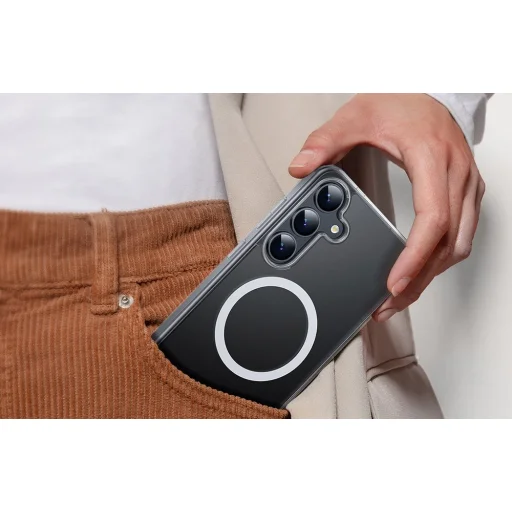 Torras Pstand Series telefontok Samsung Galaxy S25 Plus (Átlátszó) tok - 3