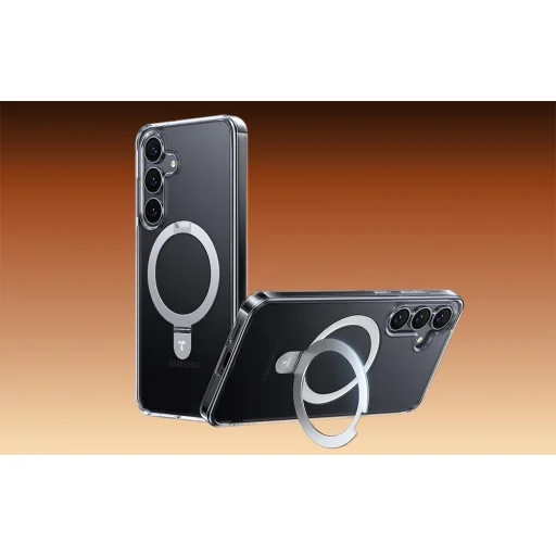 Torras Ostand Spin tok Samsung Galaxy S25 (átlátszó) - 6