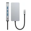 Tech-protect Hb05 Hub Adapter 9 az 1-ben Type-c + Usb2.0 + Usb3.0 + Hdmi 4k 60hz + Sd/tf + Pd100w + Rj45 1000m Szürke thumbnail