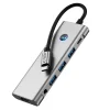 Tech-protect Hb04 Hub Adapter 9 az 1-ben Type-c + Usb2.0 + Usb3.0 + Hdmi 4k 60hz + Sd/tf + Pd100w + Av3.5 Űrszürke thumbnail