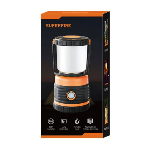 Superfire T39 kempinglámpa, 12W, 850lm - 2