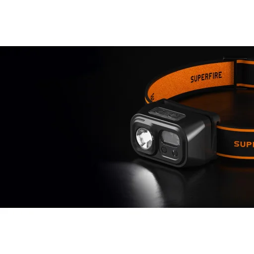Superfire HL23, fejlámpa, 220lm, USB-C - 3