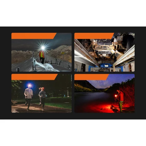 Superfire HL23, fejlámpa, 220lm, USB-C - 4