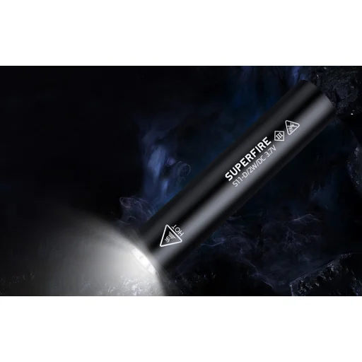 Superfire S11-D, zseblámpa, 135lm, USB - 5