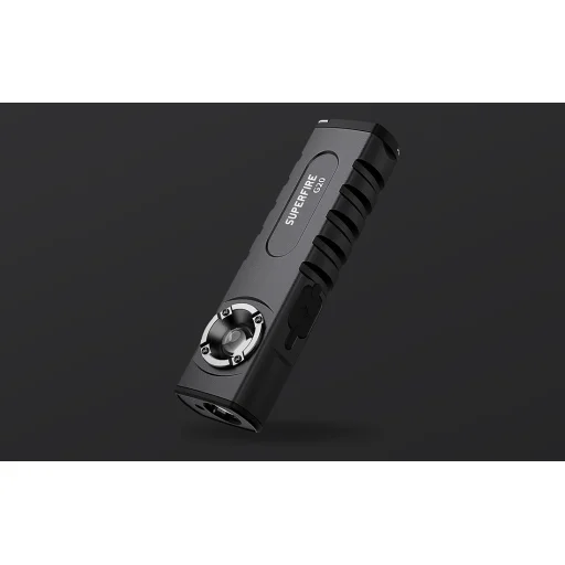 SuperFire G20 multifunkciós zseblámpa, lézermutató, 470lm, USB - 3