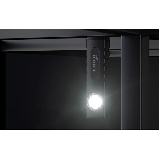 SuperFire G20 multifunkciós zseblámpa, lézermutató, 470lm, USB - 4