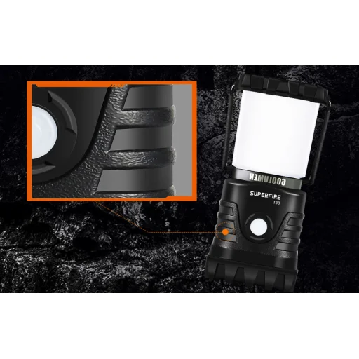 Superfire kemping lámpa T30, 600lm, USB - 7