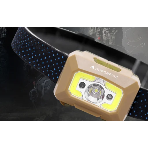 Superfire X30 zseblámpa érintésmentes kapcsolóval, 340lm, USB - 6