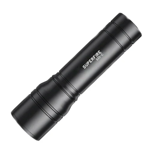 Superfire S33-C, zseblámpa, 210lm, USB - 2