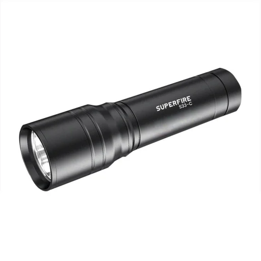 Superfire S33-C, zseblámpa, 210lm, USB - 1