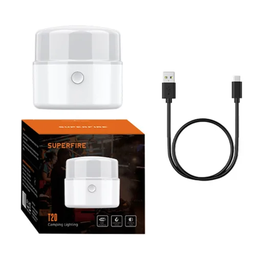 Superfire T20 kempinglámpa, 180lm, USB - 5