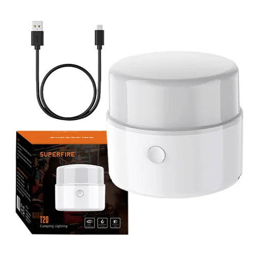 Superfire T20 kempinglámpa, 180lm, USB - 1