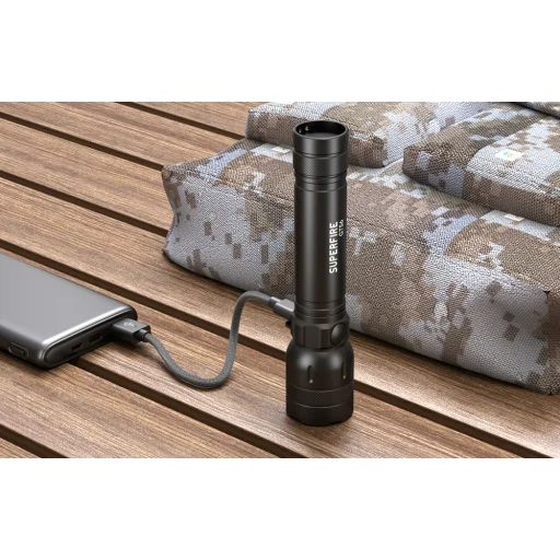 Superfire GTS6, 360lm, USB-C Zseblámpa - 6