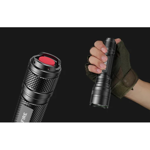 Superfire C8-H zseblámpa, 1200lm, USB - 8