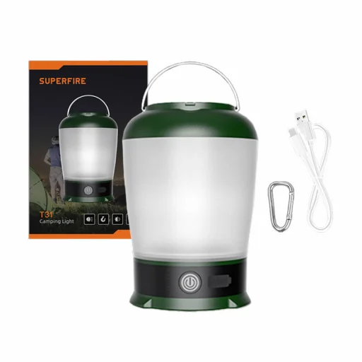 Superfire kemping lámpa T31, 320lm, USB - 1
