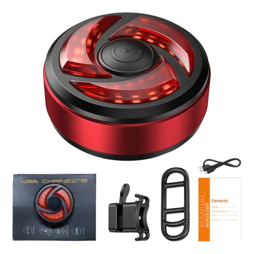 Superfire kerékpár hátsó lámpa BTL02, USB, 330mAh - 3