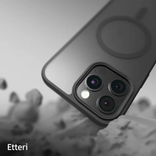 Etteri Matt mágneses tok iPhone 16 Pro 6,3" fekete tok - 11