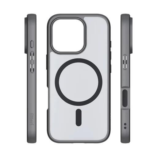 Etteri Matt mágneses tok iPhone 16 Pro 6,3" fekete tok - 6