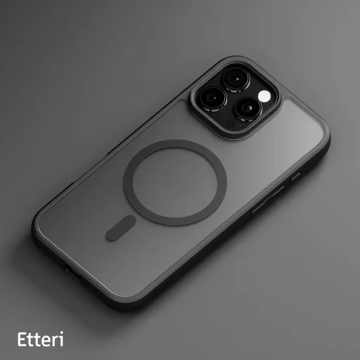 Etteri Matt mágneses tok iPhone 16 Pro 6,3" fekete tok - 7