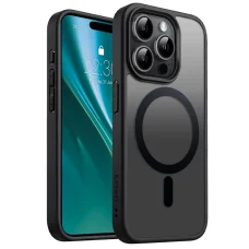 Etteri Matt Mágneses iPhone 15 Pro 6,1" fekete tok