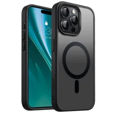 Etteri matt mágneses tok iPhone 15 Pro Max 6,7 hüvelykes fekete tok