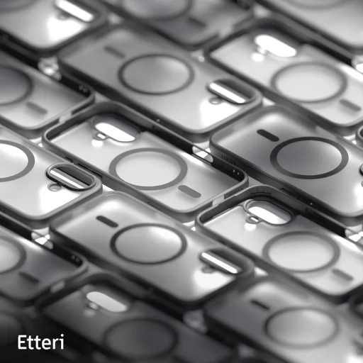  Etteri Matt Mágneses tok iPhone 16 6,1"-hoz fekete tok - 10