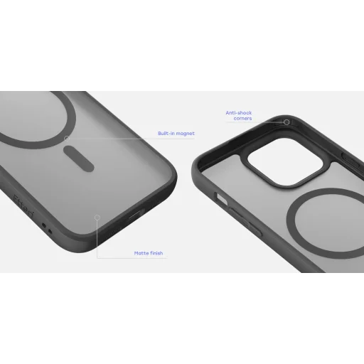  Etteri Matt Mágneses tok iPhone 16 Plus 6,7" fekete tok - 17