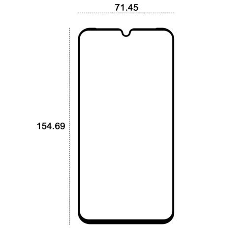 Etteri edzett üveg 9D Samsung Galaxy A15 4G / A15 5G üvegfólia - 2