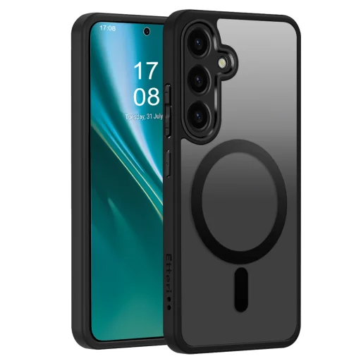  Etteri Matt Mágneses tok Samsung Galaxy S24 fekete tok - 1