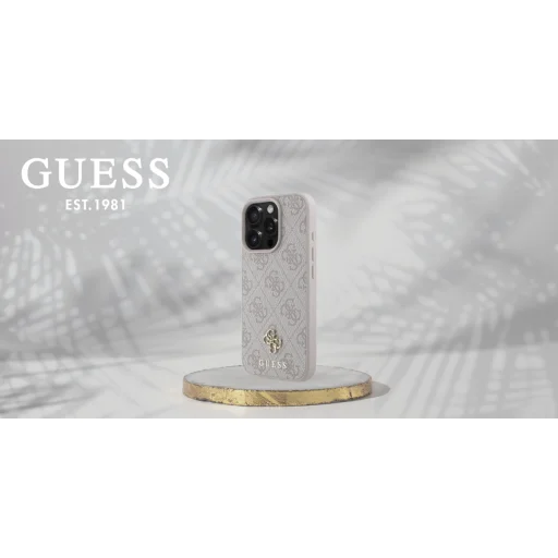  iPhone 16 Pro Max Rózsaszín Guess 4G Small Classic MagSafe fliptok - 9