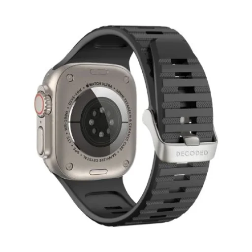 Decoded Ultra Traction Szilikon Szíj Apple Watch 49 / 45 / 44 / 42 mm Gen 1-9 - SE - Fekete - 1