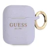 Guess GUA2SGGEU AirPods tok lila/lila Szilikon Glitter thumbnail
