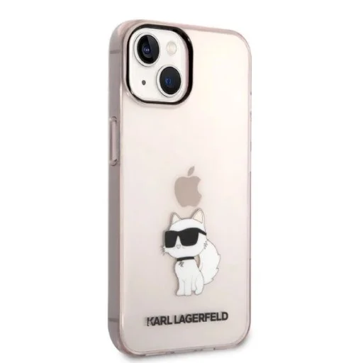 Karl Lagerfeld Ikonik Choupette tok iPhone 14-hez - rózsaszín - 4
