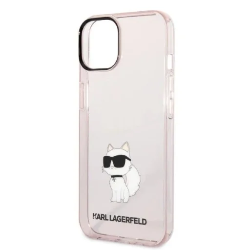 Karl Lagerfeld Ikonik Choupette tok iPhone 14-hez - rózsaszín - 6