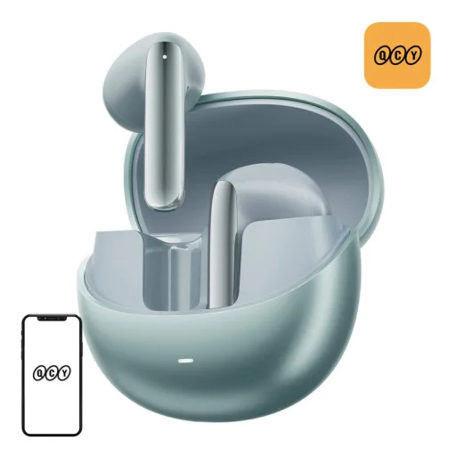 Bluetooth fülhallgató TWS QCY AilyBuds Pro+ HT10 Pro, ANC (zöld) - 2