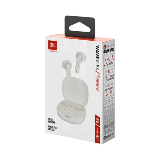 JBL Wave Flex TWS Bluetooth Vezeték Fülhallgató Fehér EU (JBLWFLEXWHT) - 11