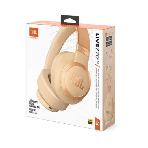 JBL LIVE 770NC Bluetooth Wireless fejhallgató Sandstone EU (JBL-LIVE770-SNDSTN) - 1