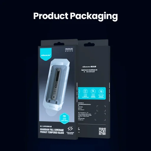 Nillkin Edzett Üveg 0.25mm Guardian 2.5D Samsung Galaxy S25 Ultra Fekete (applikátorral) üvegfólia - 6