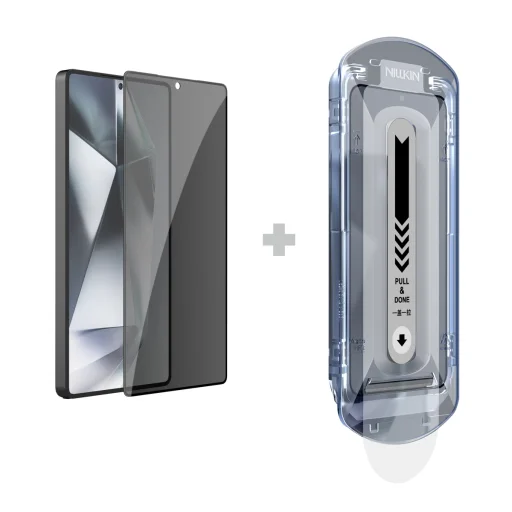 Nillkin Edzett Üveg 0.25mm Guardian 2.5D Samsung Galaxy S25 Ultra Fekete (applikátorral) üvegfólia - 1