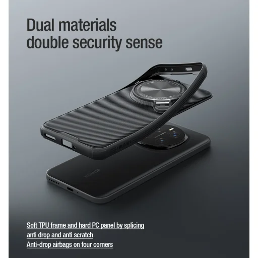  Honor Magic 7 Pro fekete Nillkin CamShield Pro mágneses tok - 8